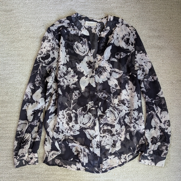 Böhme Sheer Floral Blouse - Picture 1 of 5